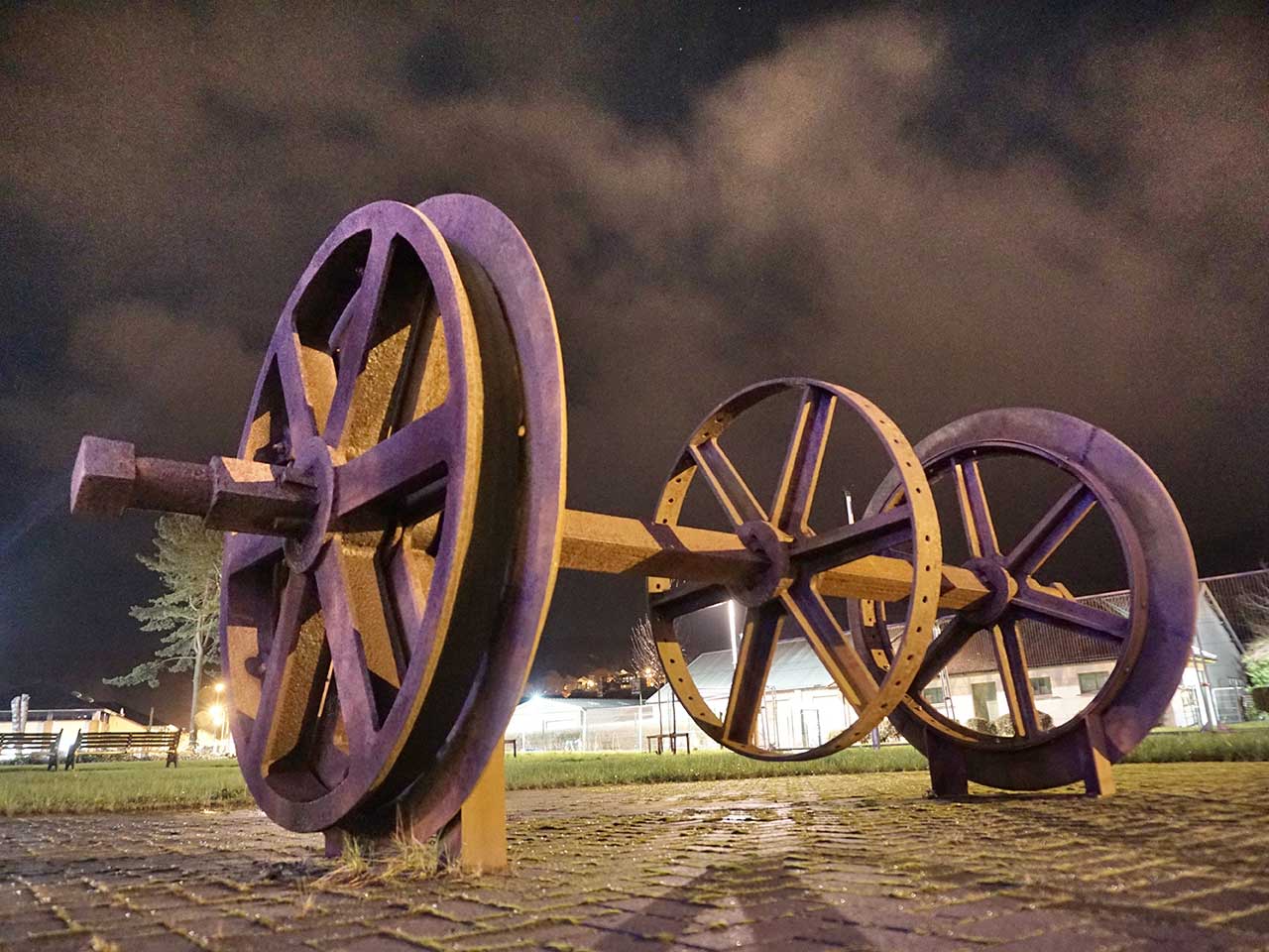 The Winding Wheel at Night